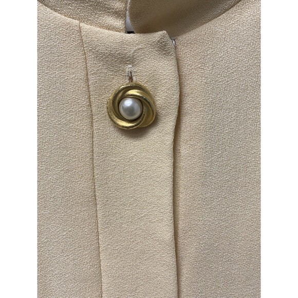 Vintage N.R. 1 Cream Dress Size 16 - Picture 3 of 5